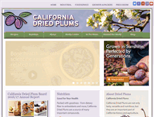 Tablet Screenshot of californiadriedplums.org